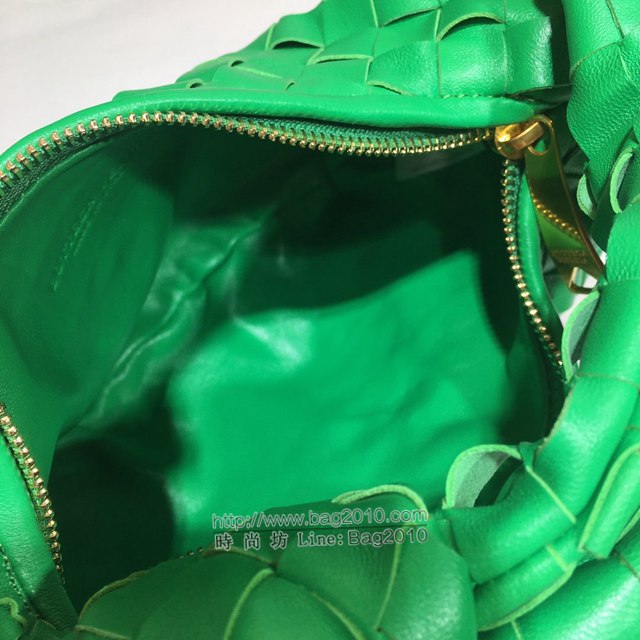 Bottega veneta高端女包 98080小號 寶緹嘉爆款jodie新版本2代編織打結圓形hobo包 BV經典款羊皮手工編織女包  gxz1256